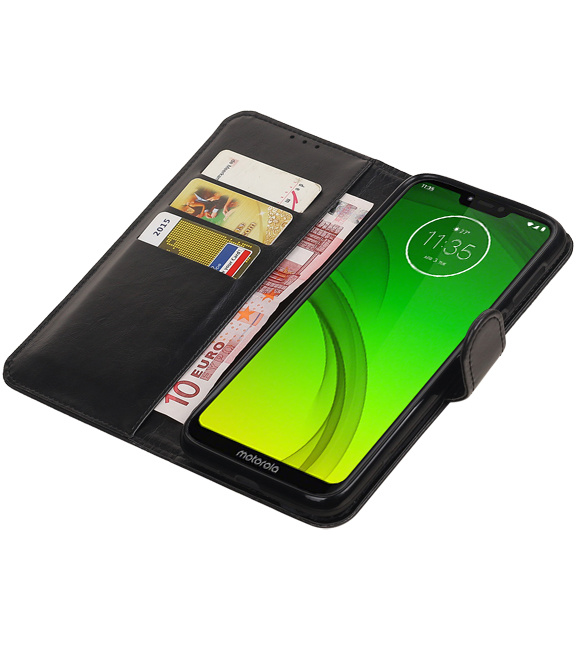 Pull Up Bookstyle for Motorola Moto G7 Power Black