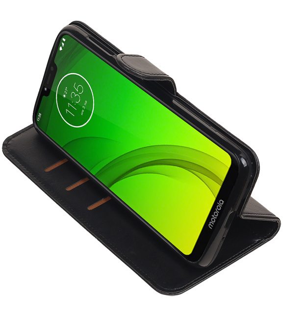 Pull Up Bookstyle for Motorola Moto G7 Power Black