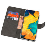 Wallet Cases Hülle für Samsung Galaxy A30 Schwarz