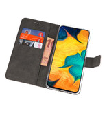 Funda Wallet Funda para Samsung Galaxy A30 Blanco