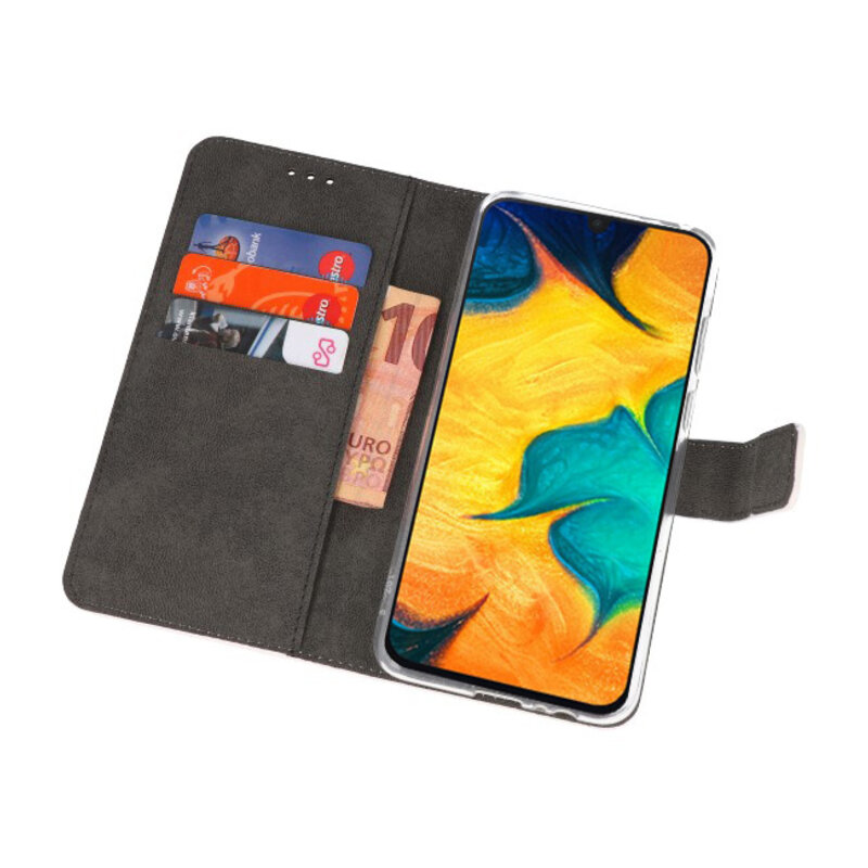 Funda Wallet Funda para Samsung Galaxy A30 Blanco