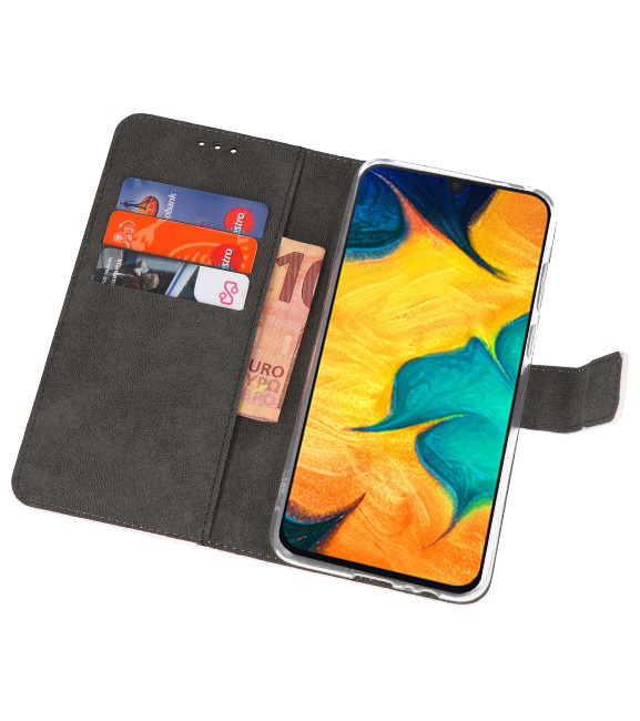 Wallet Cases Hoesje voor Samsung Galaxy A30 Wit