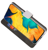 Wallet Cases Tasche für Samsung Galaxy A30 Weiß