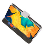 Funda Wallet Funda para Samsung Galaxy A30 Blanco