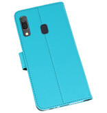 Veske Tasker Etui til Samsung Galaxy A30 Blue