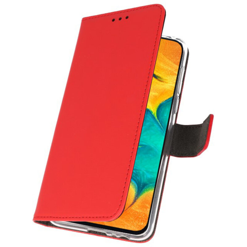 Etuis portefeuille Etui pour Samsung Galaxy A30 Rouge