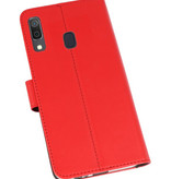 Wallet Cases Hülle für Samsung Galaxy A30 Rot