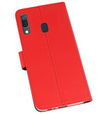 Etuis portefeuille Etui pour Samsung Galaxy A30 Rouge