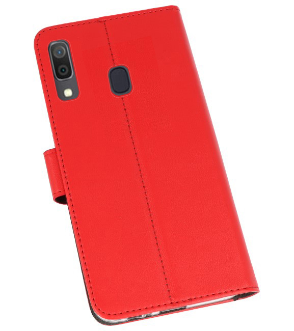 Funda Cartera Funda para Samsung Galaxy A30 Rojo