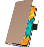 Etuis portefeuille Etui pour Samsung Galaxy A30 Gold