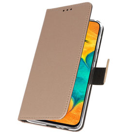 Etuis portefeuille Etui pour Samsung Galaxy A30 Gold