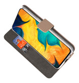 Casos de billetera para Samsung Galaxy A30 Gold