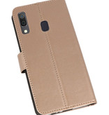 Wallet Cases Hülle für Samsung Galaxy A30 Gold
