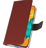 Etuis portefeuille Etui pour Samsung Galaxy A30 Brown