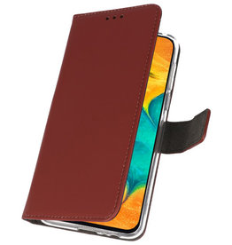 Etuis portefeuille Etui pour Samsung Galaxy A30 Brown