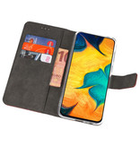 Wallet Cases Hoesje voor Samsung Galaxy A30 Bruin