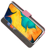 Funda Wallet Case para Samsung Galaxy A30 Rosa