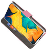 Veske Tasker Etui til Samsung Galaxy A30 Pink