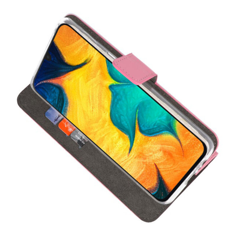 Funda Wallet Case para Samsung Galaxy A30 Rosa