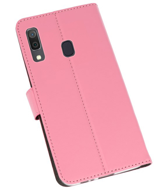 Wallet Cases Hülle für Samsung Galaxy A30 Pink