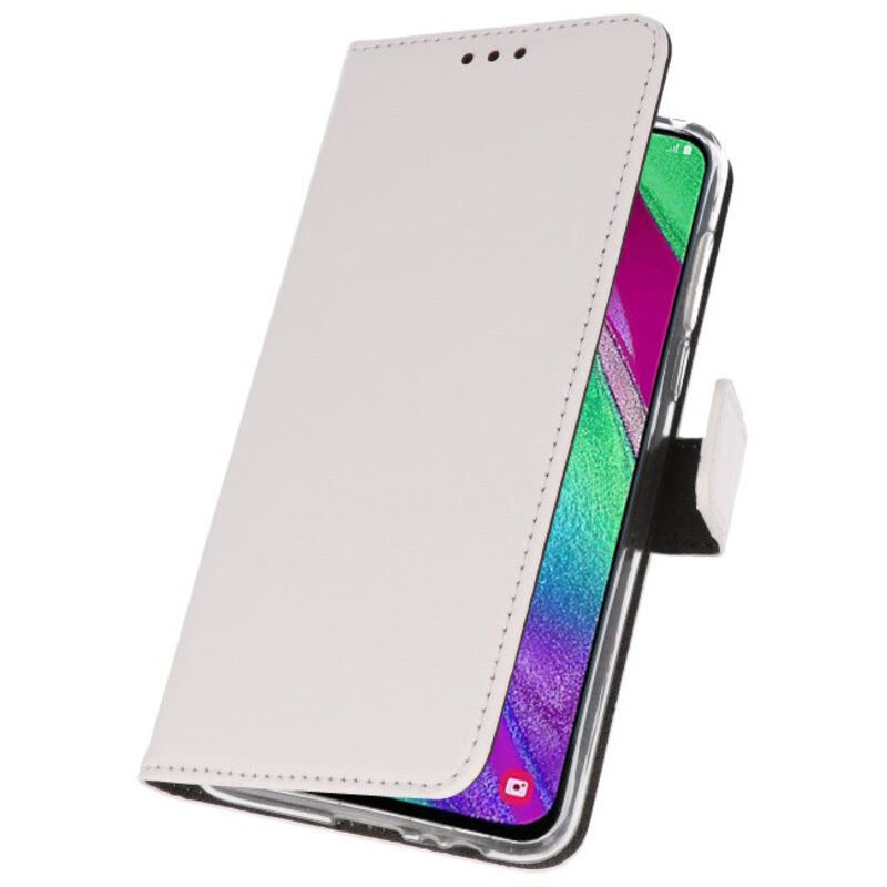 Custodia a Portafoglio per Samsung Galaxy A40 Bianco