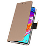 Etuis portefeuille Etui pour Samsung Galaxy A70 Gold