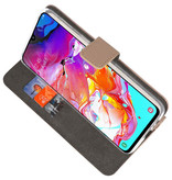 Wallet Cases Hoesje voor Samsung Galaxy A70 Goud