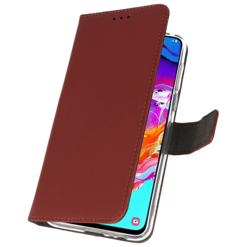 Wallet Cases Case for Samsung Galaxy A70 Brown
