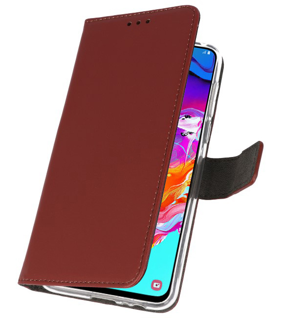 Veske Tasker Etui til Samsung Galaxy A70 Brown