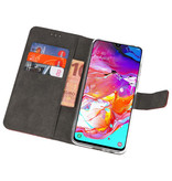 Wallet Cases Hoesje voor Samsung Galaxy A70 Bruin