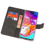 Veske Tasker Etui til Samsung Galaxy A70 Pink