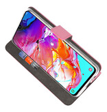Funda Wallet Funda para Samsung Galaxy A70 Rosa
