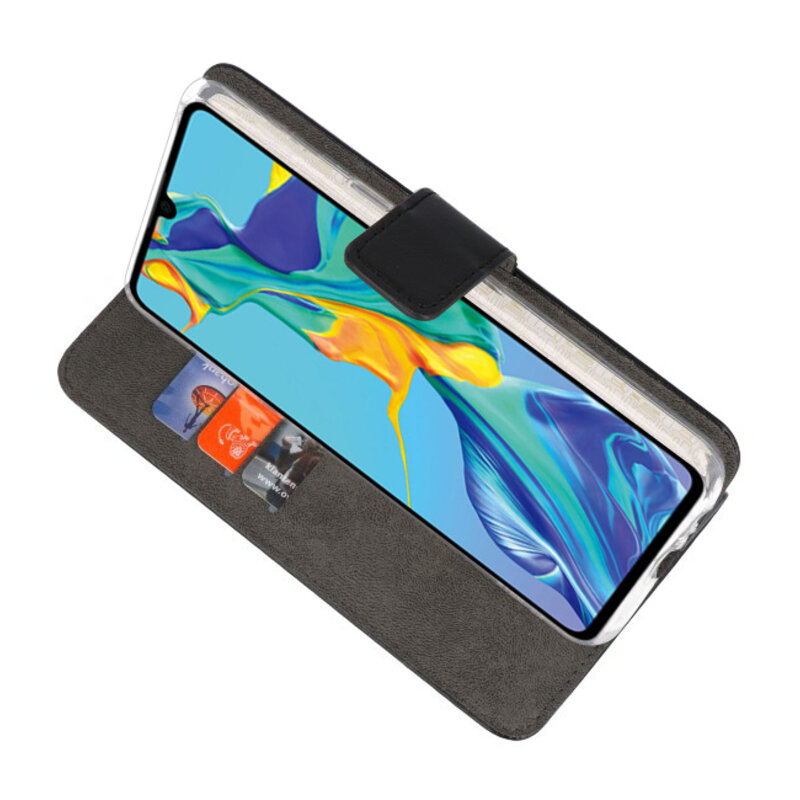Wallet Cases Case für Huawei P30 Schwarz