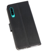 Wallet Cases Hoesje voor Huawei P30 Zwart