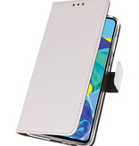 Wallet Cases Hoesje voor Huawei P30 Wit