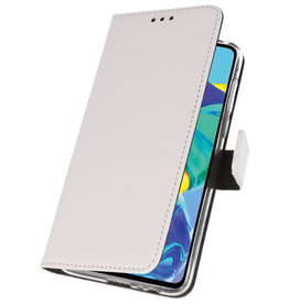 Casos Funda Cartera para Huawei P30 Blanco