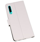 Wallet Cases Hoesje voor Huawei P30 Wit