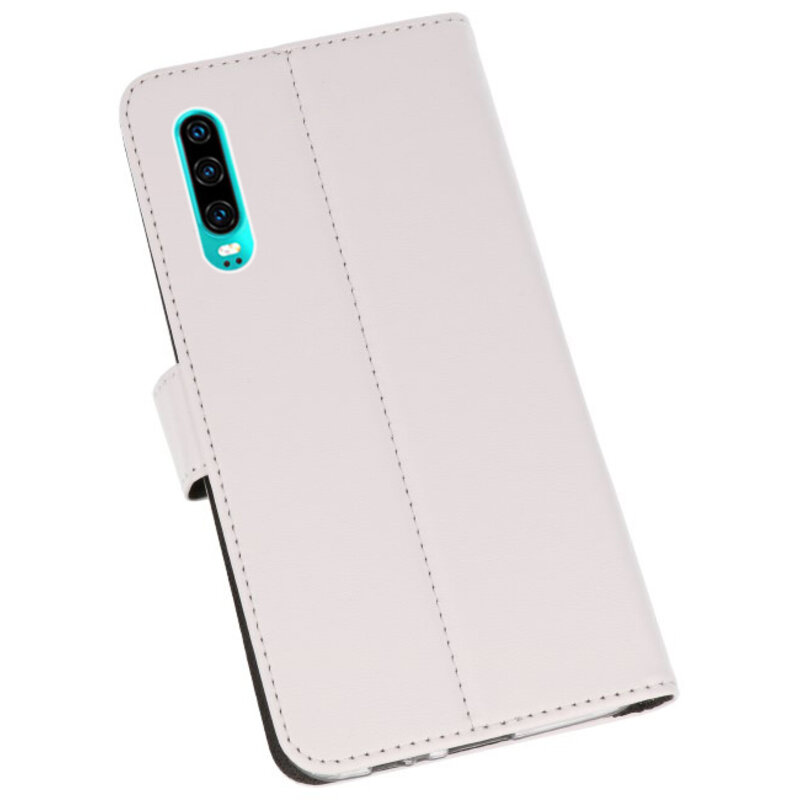 Casos Funda Cartera para Huawei P30 Blanco