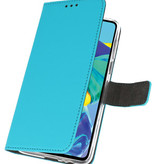 Wallet Cases Hoesje voor Huawei P30 Blauw