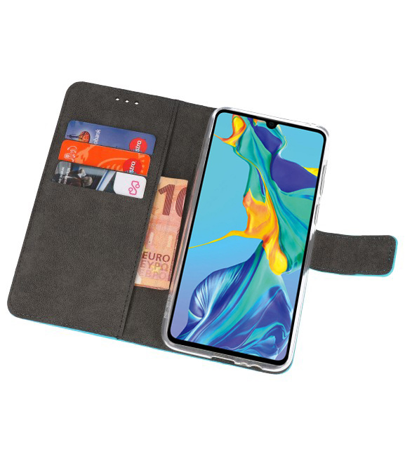 Custodia a Portafoglio per Huawei P30 Blue