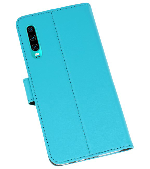 Wallet Cases Hoesje voor Huawei P30 Blauw