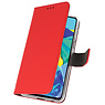 Wallet Cases Tasche für Huawei P30 Rot