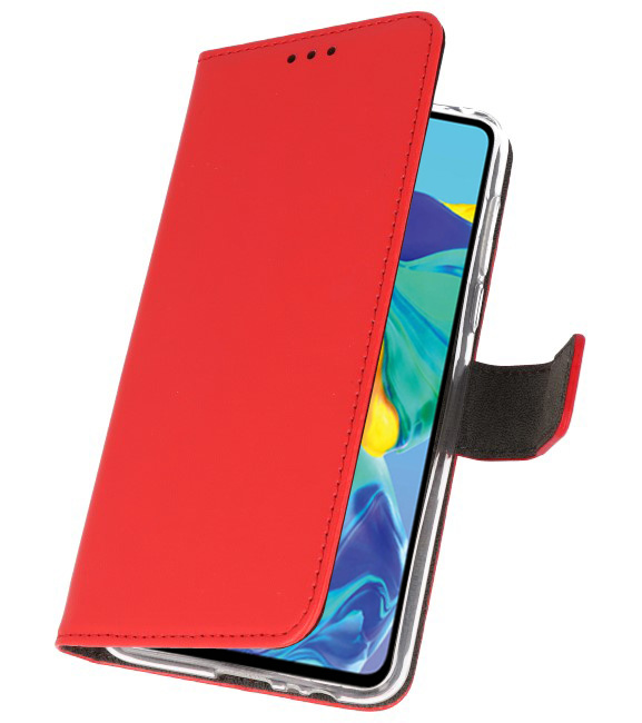 Wallet Cases Hoesje voor Huawei P30 Rood