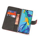 Wallet Cases Hoesje voor Huawei P30 Rood