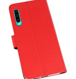 Custodia a Portafoglio per Huawei P30 Rosso