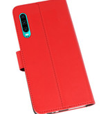 Funda Cartera para Huawei P30 Rojo