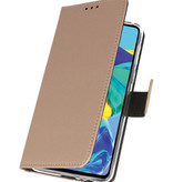 Wallet Cases Hoesje voor Huawei P30 Goud