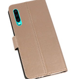 Casos Funda Cartera para Huawei P30 Gold