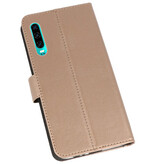 Casos Funda Cartera para Huawei P30 Gold