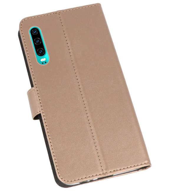 Etuis portefeuille pour Huawei P30 Gold